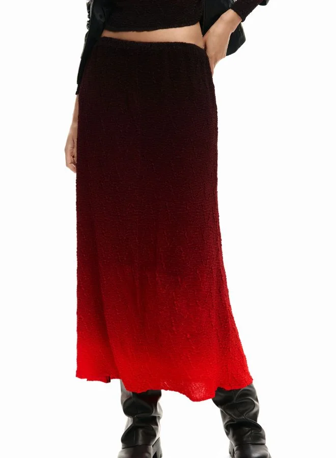 DESIGUAL Gradient Midi Skirt